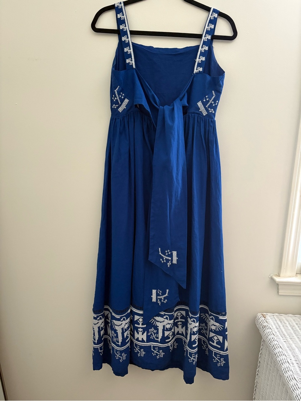 Farm Rio Embroidered Linen Blend Maxi Dress - Women - Picture 4 of 6
